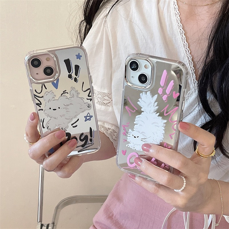 Cute kitten cute puppy phone case