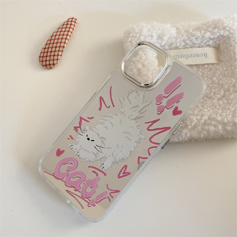 Cute kitten cute puppy phone case