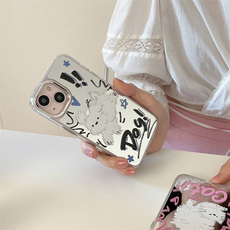 Cute kitten cute puppy phone case