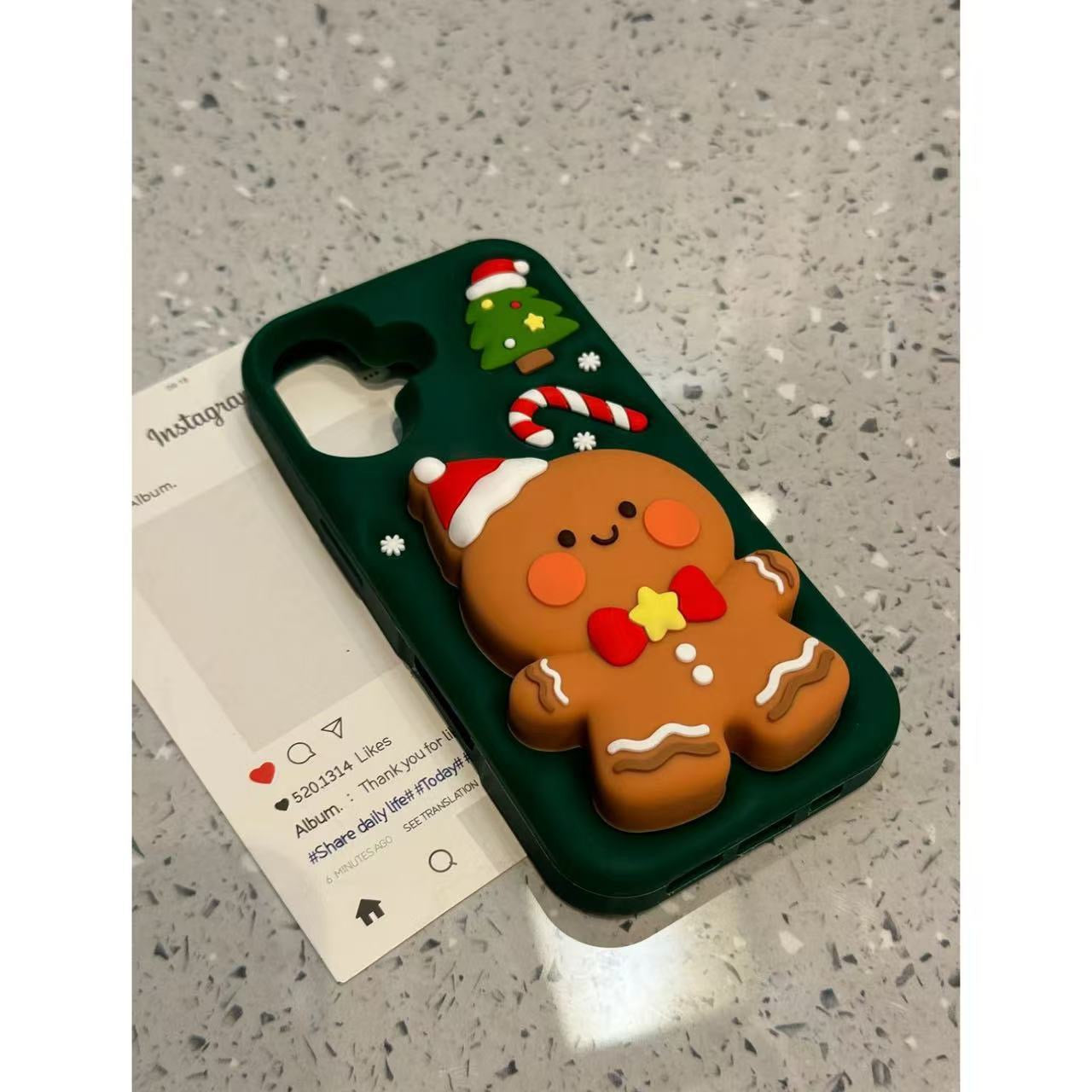 Gingerbread Man mobile phone shell for Christmas