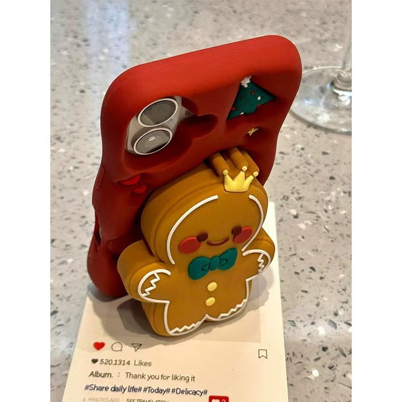 Gingerbread Man mobile phone shell for Christmas