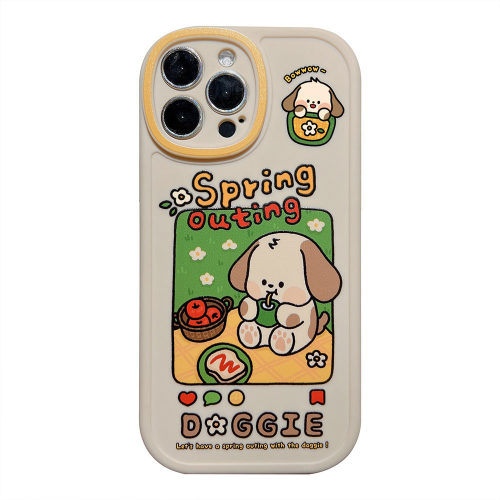 Cute puppy mobile phone shell