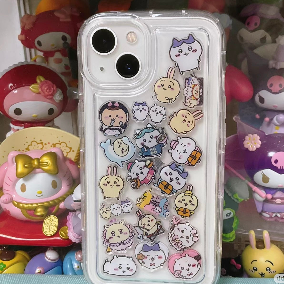 Diy acrylic chips phone case