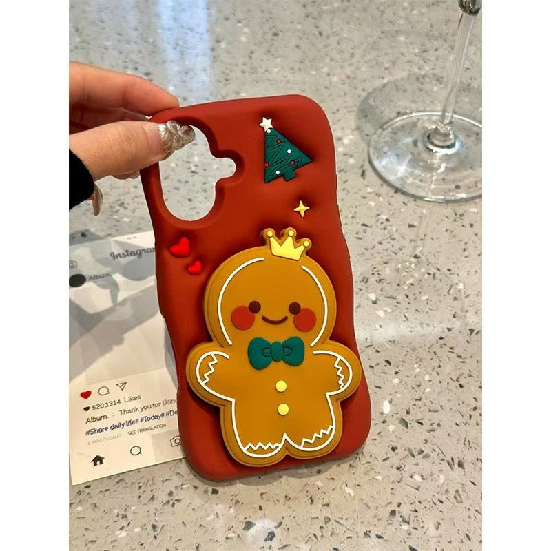 Gingerbread Man mobile phone shell for Christmas