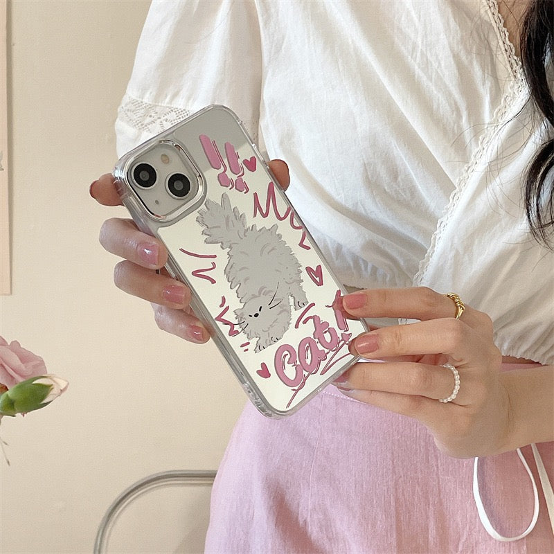 Cute kitten cute puppy phone case